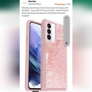 OtterBox Symmetry Clear Case for Galaxy S21 5G - Iridescent Pink